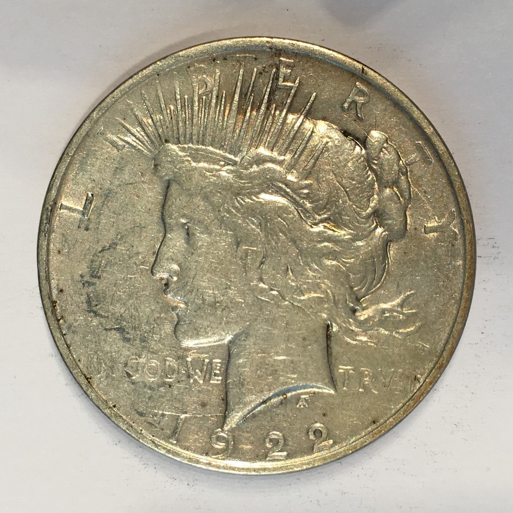 1922-D Peace Silver Dollar -Check the  High Quality Scans #D369