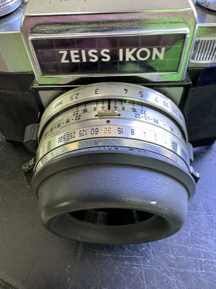Zeiss Ikon Contaflex Camera Vintage With Case Untested