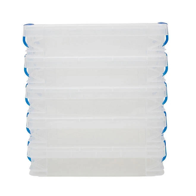 Super Stacker, Document Boxes, Clear, 5 Pack