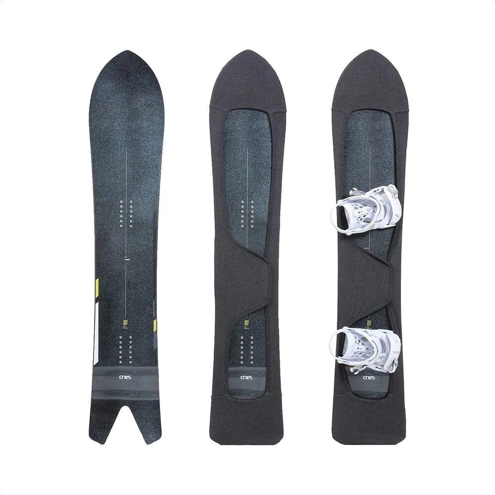 Powder Snowboard Setback Stance Protection Soft Sleeve Cover with Bindin...