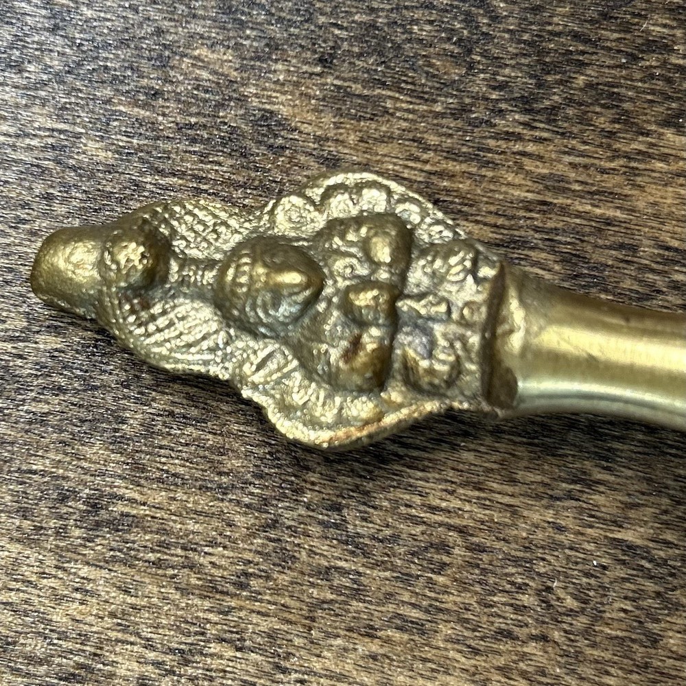 Brass Hanuman Hand Bell - H 4.25”