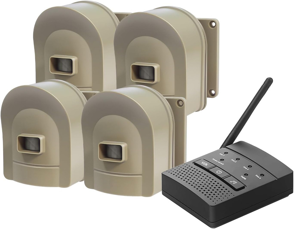 1/2 Mile  Driveway Alarm Wireless Sensor System & Driveway Sensor Alert System W