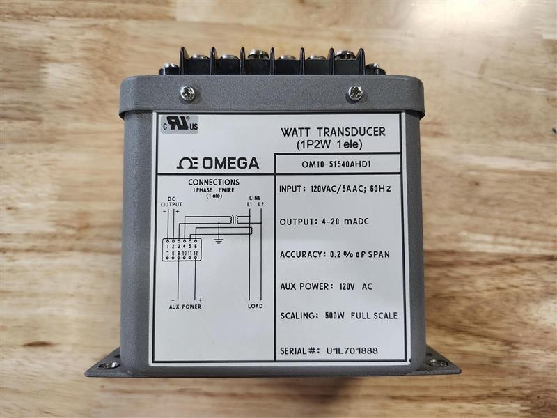 OMEGA Engineering Watt Transducer, OM10-51540AHD1