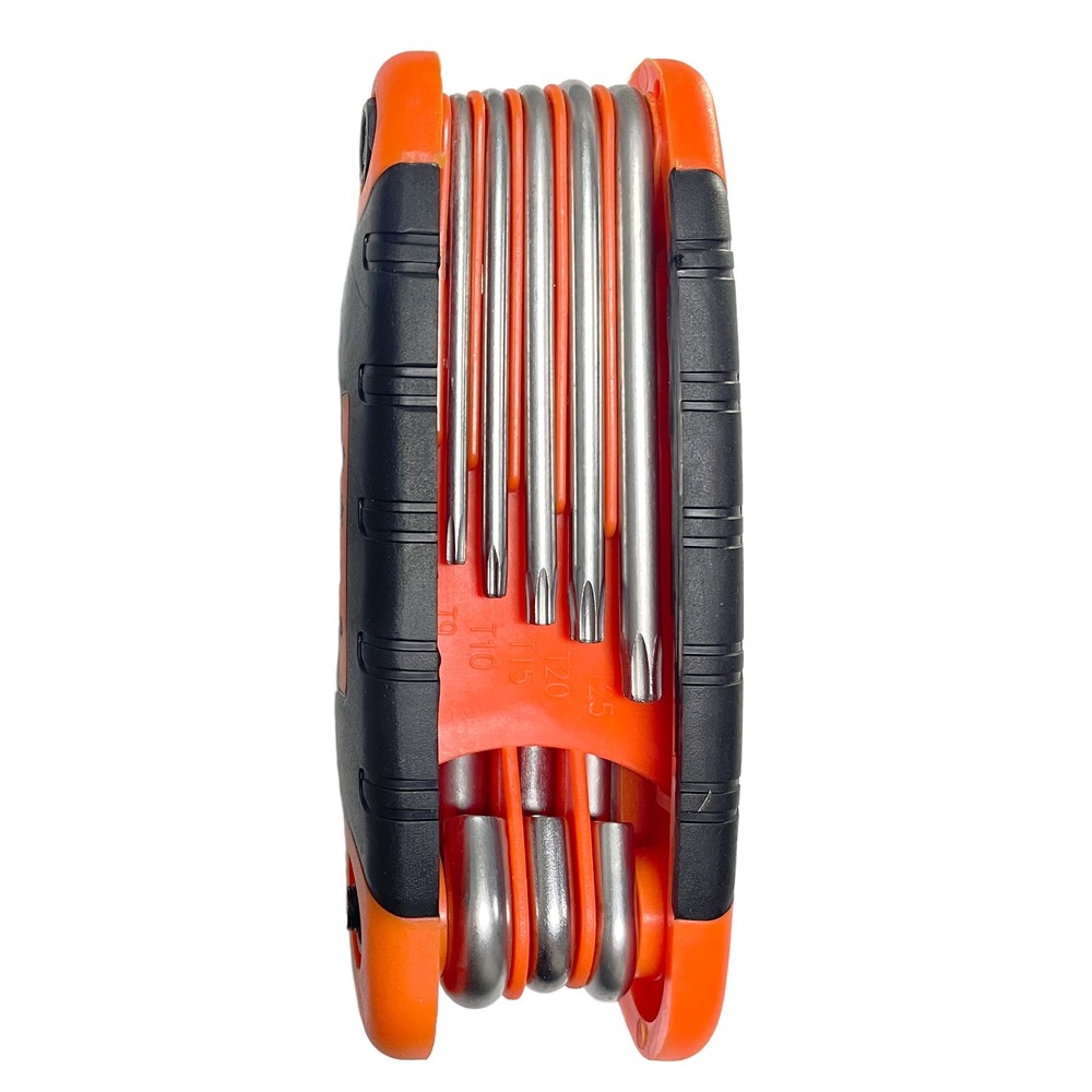 8pc Folding Locking Torx Hex Key Allen Wrench Driver Set Tamper Resistant