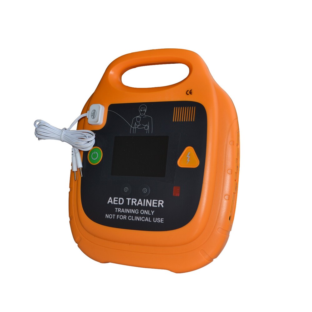 Rechargeable AED Trainer Automatic External AED Simulator Emergency with LCD