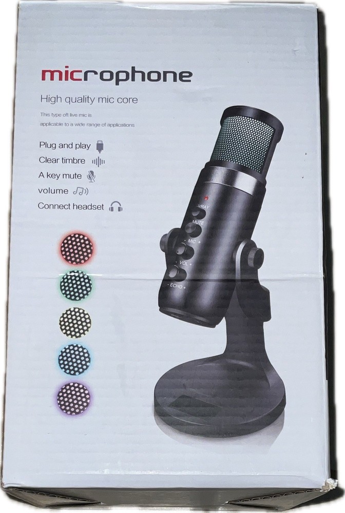 Qunoouch Microphone- 360 Degree Rotating
