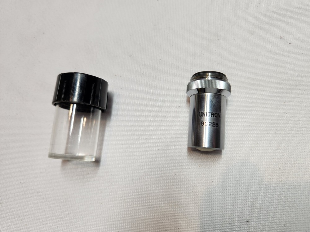 UNITRON JAPAN MP 80X L OBJECTIVE MICROSCOPE PART OPTICS In Plastic Case
