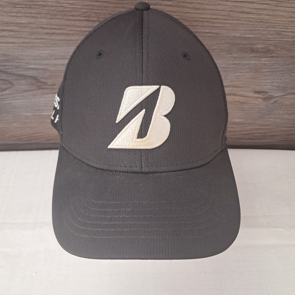Bridgestone Golf B330 Golf Hat Stretchfit  Black OSFM