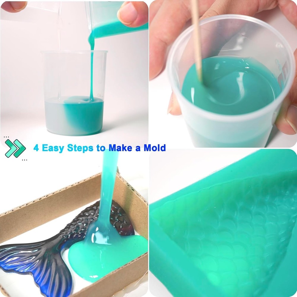 Super Elastic Silicone Rubber for Molds Maker - 70.56 Oz