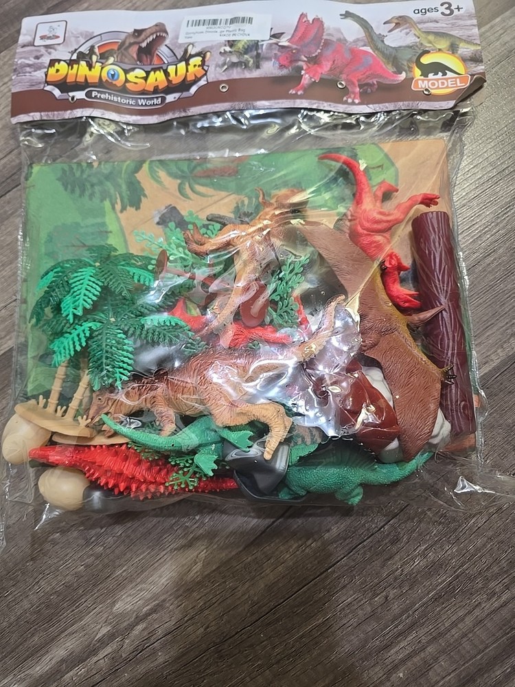 Dinosaur 24 piece play set with activity mat