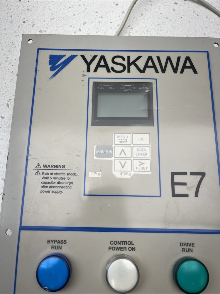 Yaskawa Bypass Operator Interface Part UTC000037 - Removed From Yaskawa E7BVB052