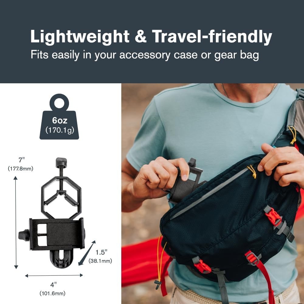 Universal Smartphone Adapter for Telescope & Binoculars