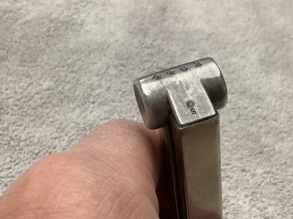 Simson & Co. pre WWII German P08 Luger magazine S code