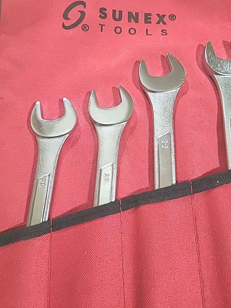 Sunex Tools 9605M 5 Piece Raised Panel Metric Combination Wrench Tool Set
