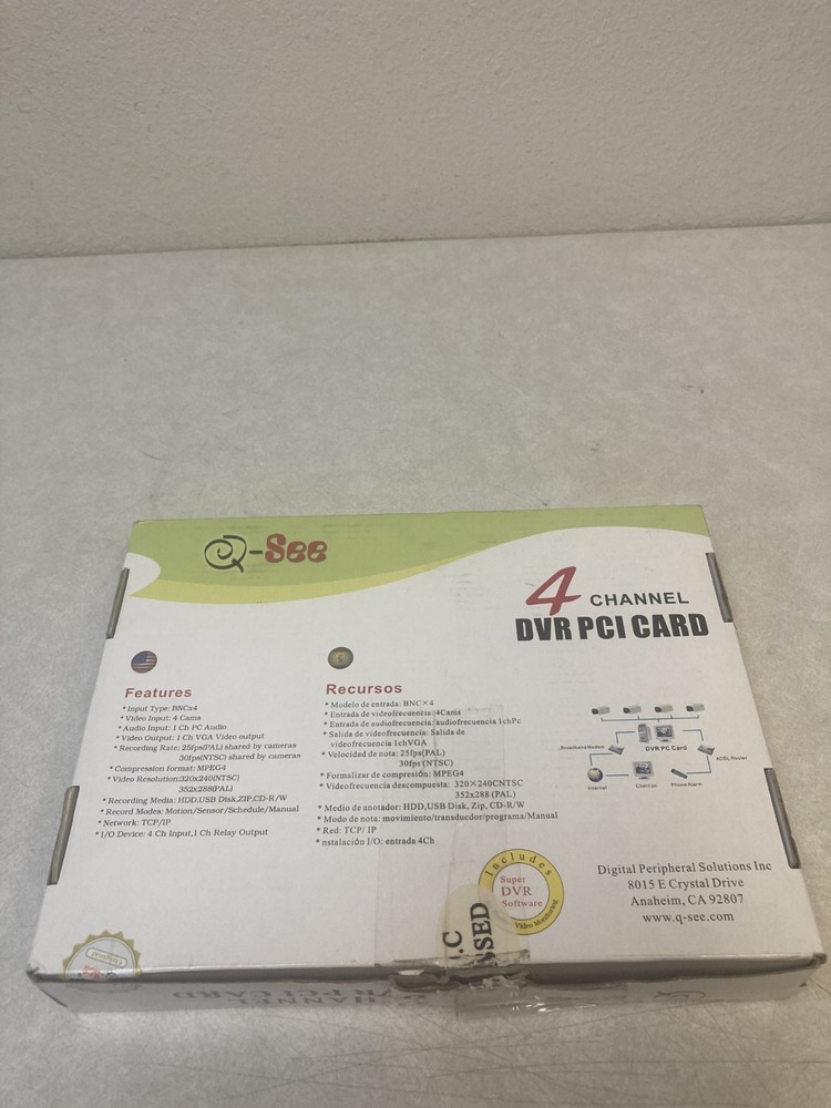 Q-See 4 Channel Network DVR Compression Model QSD9004