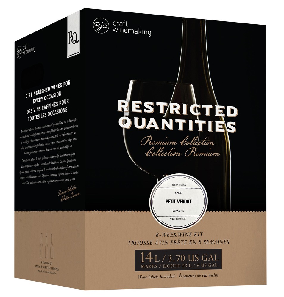 RJS RQ25 Spain Petit Verdot Wine Making Ingredient Kit