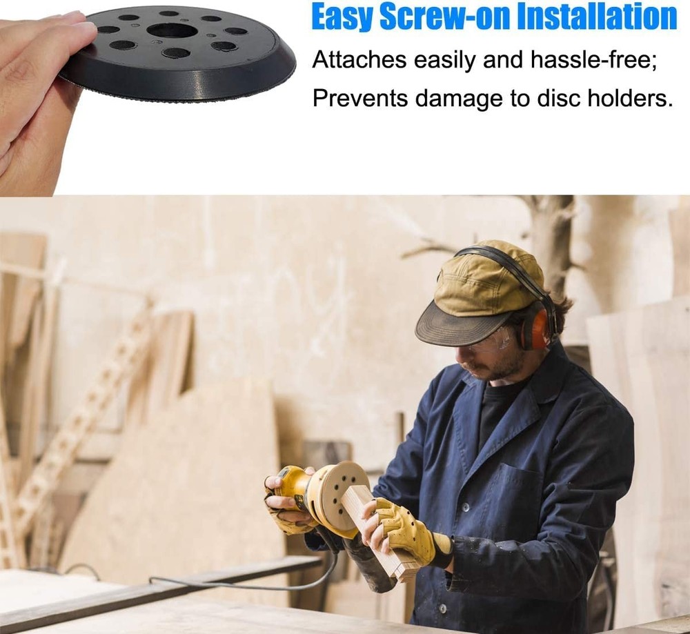 Standard 5" Hook and Loop Replacement Sander Pad for Milwaukee 2648-20 & 2648-21