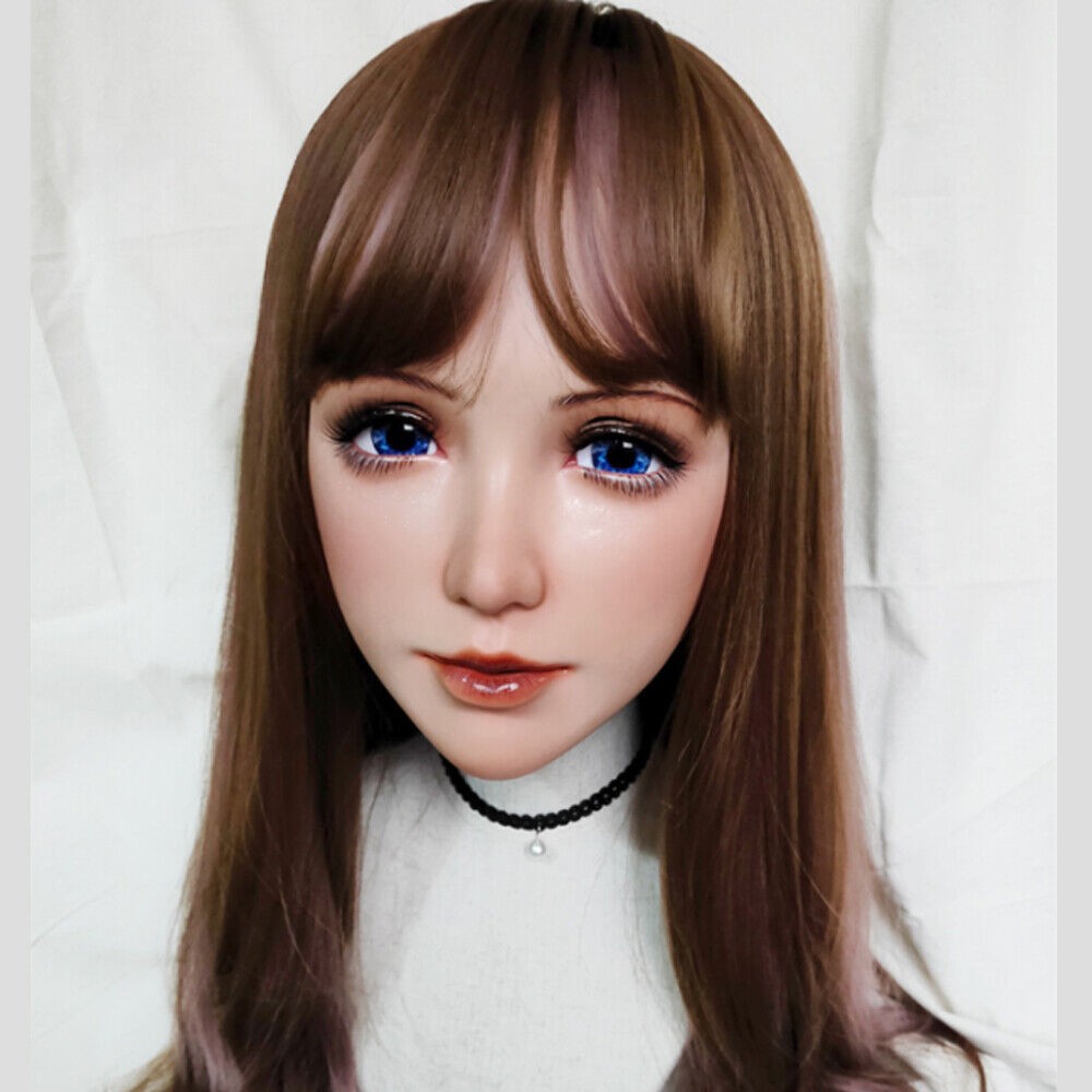 KnowU Half Head Shell Headgear BJD Anime Face For Cosplay Simulation Make-up