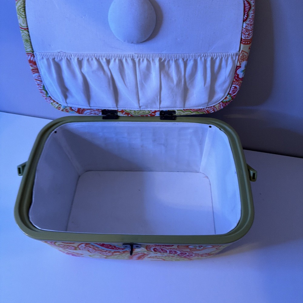 Vintage Sewing Accessory Kit Storage Box