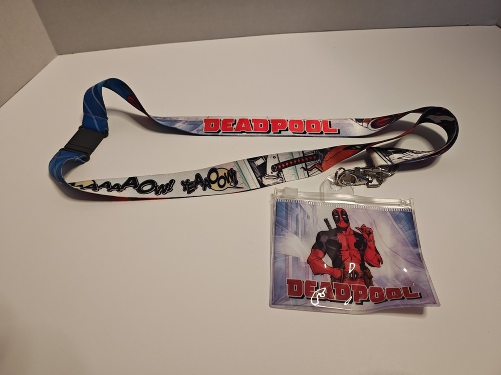 universal studios Deadpool Lanyard with Id Holder