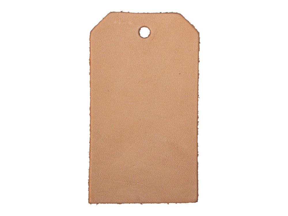 10 Small Leather Tags 3.5" x 2" (572-31) P5