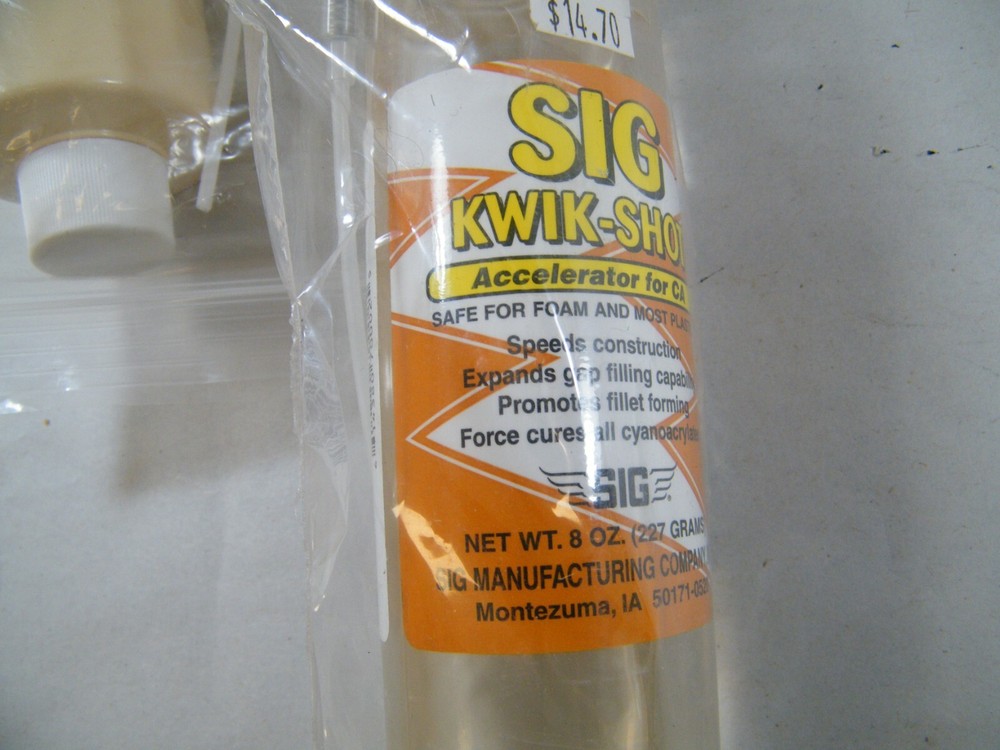 SIG KWIK-SHOT & GREAT PLANES PRO CA ACCELERATOR ACTIVATOR