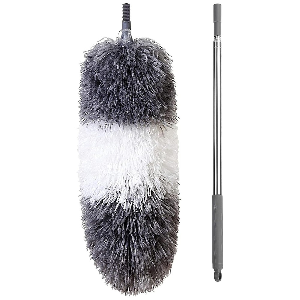 BOOMJOY Microfiber Feather Duster with Extendable Pole and Bendable Head, 100...