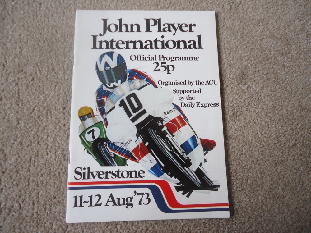 John Player Interational official programme Aug 11 & 12th  Silverstone  1973