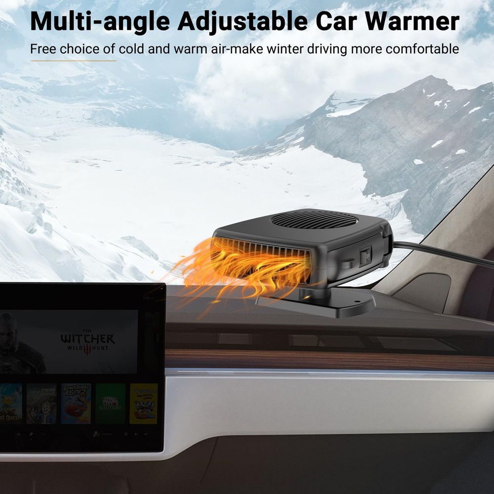 12V Car Heater, 200W Heaters That Plug Into Cigarette Lighter