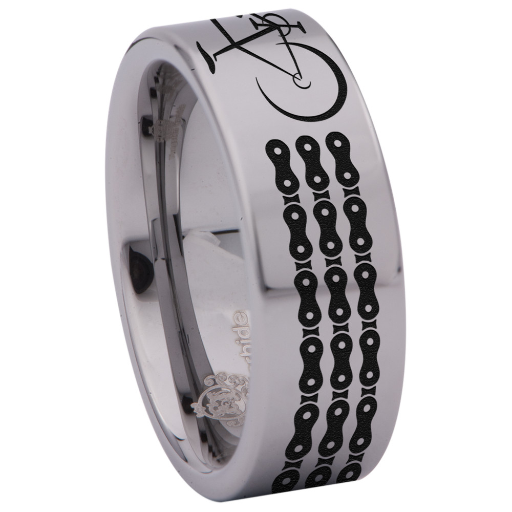 Bike Tungsten Carbide Ring