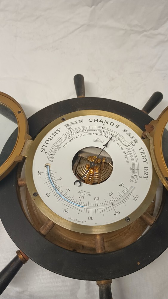 Schatz Nautical Ships Clock And Barometer Set