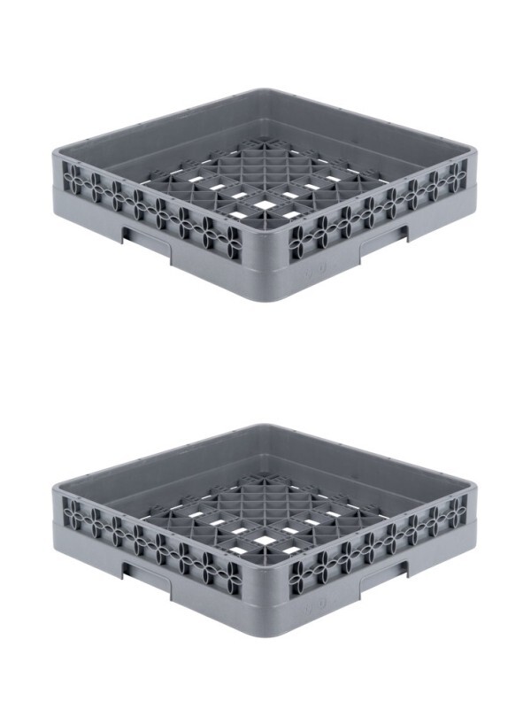 2 PACK Full Size Restaurant Dishwasher Bowl Rack with Closed Sides