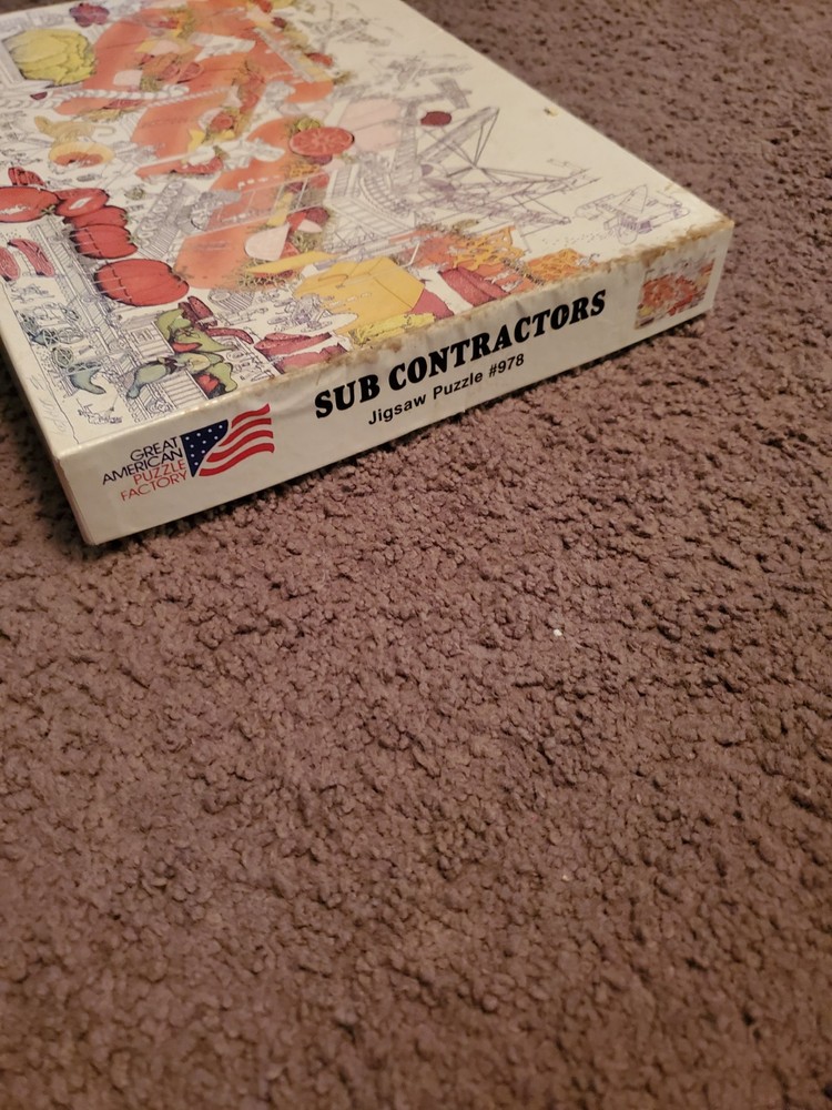 SUB CONTRACTORS 100% Complete Jigsaw Puzzle 550 pieces