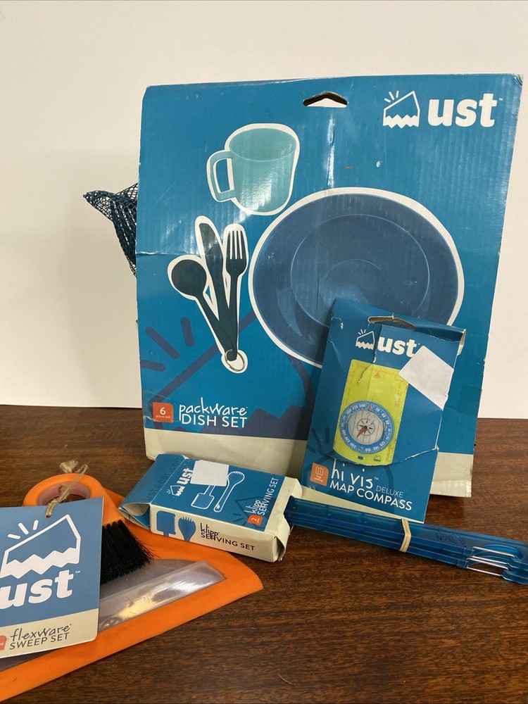 UST Camp Kit Dish Set, Serving Set, Compass, Sweep Set
