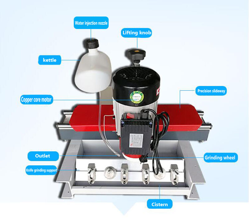 Woodworking Crushing Sharpening Machine 110V Electric Precision Linear Grinder