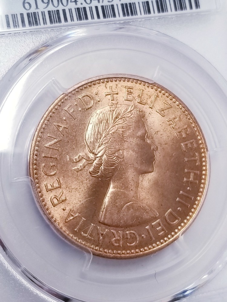 1967 GREAT BRITAIN 1/2 HALF PENNY PCGS MS64RD (S-4157)