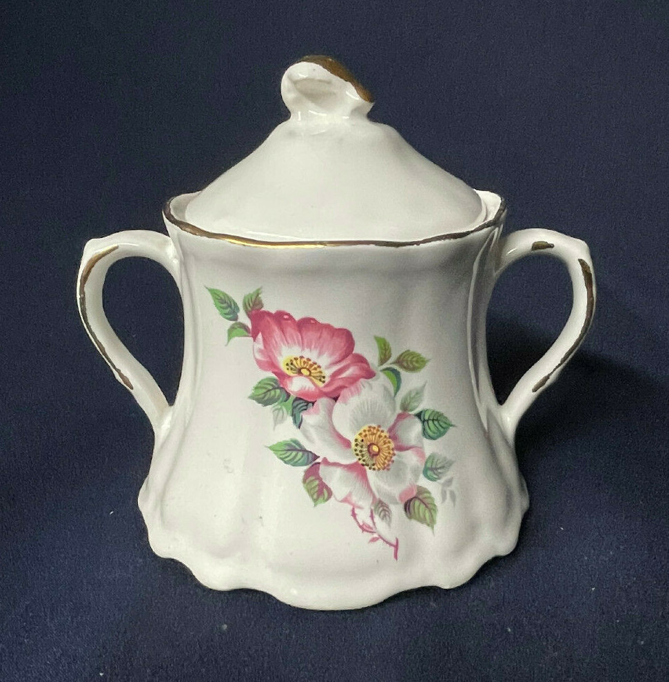 HOUSE OF WEBSTER - Sugar Bowl & Lid - HWE1 Rose Pattern