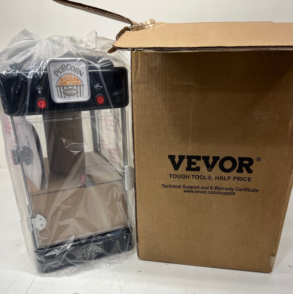 Vevor Popcorn Maker 2.5oz Tabletop Popcorn Maker Black NP25001