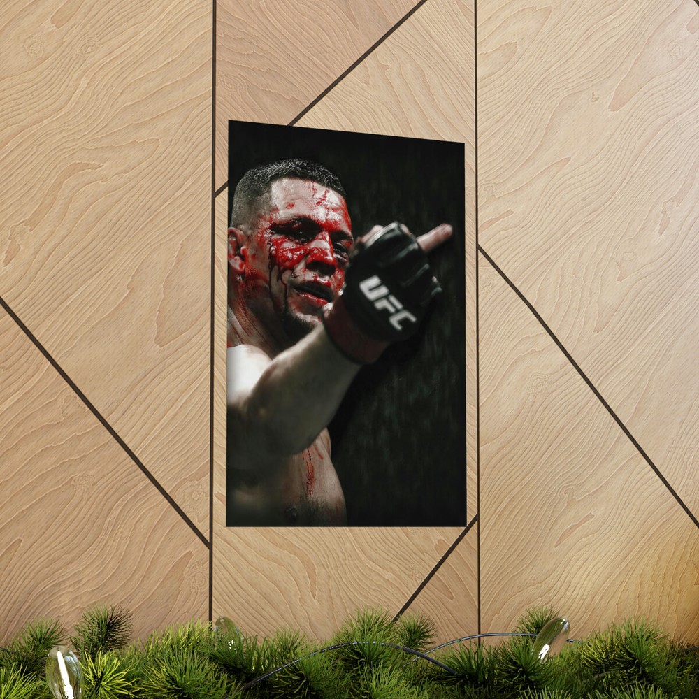 Nate Diaz Matte Vertical Posters