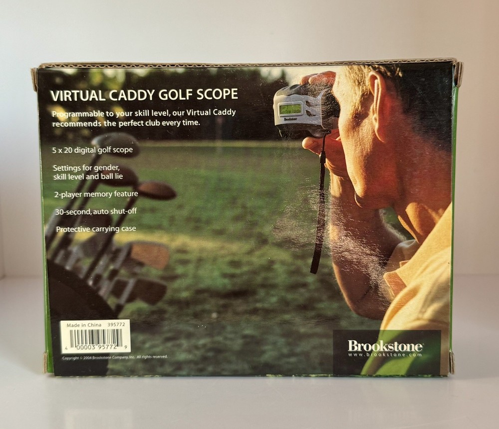 Brookstone Virtual Caddy 5 x 20 Digital Magnification Golf Scope Rangefinder
