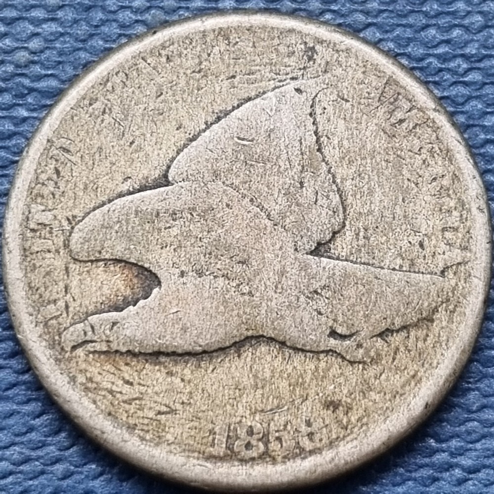 1858 Flying Eagle Cent 1c Circulated #76959