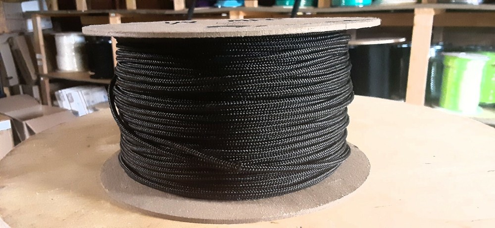 1/8 " x 430 ft. Smooth Braid MFP  Utility Rope Spool.Black .