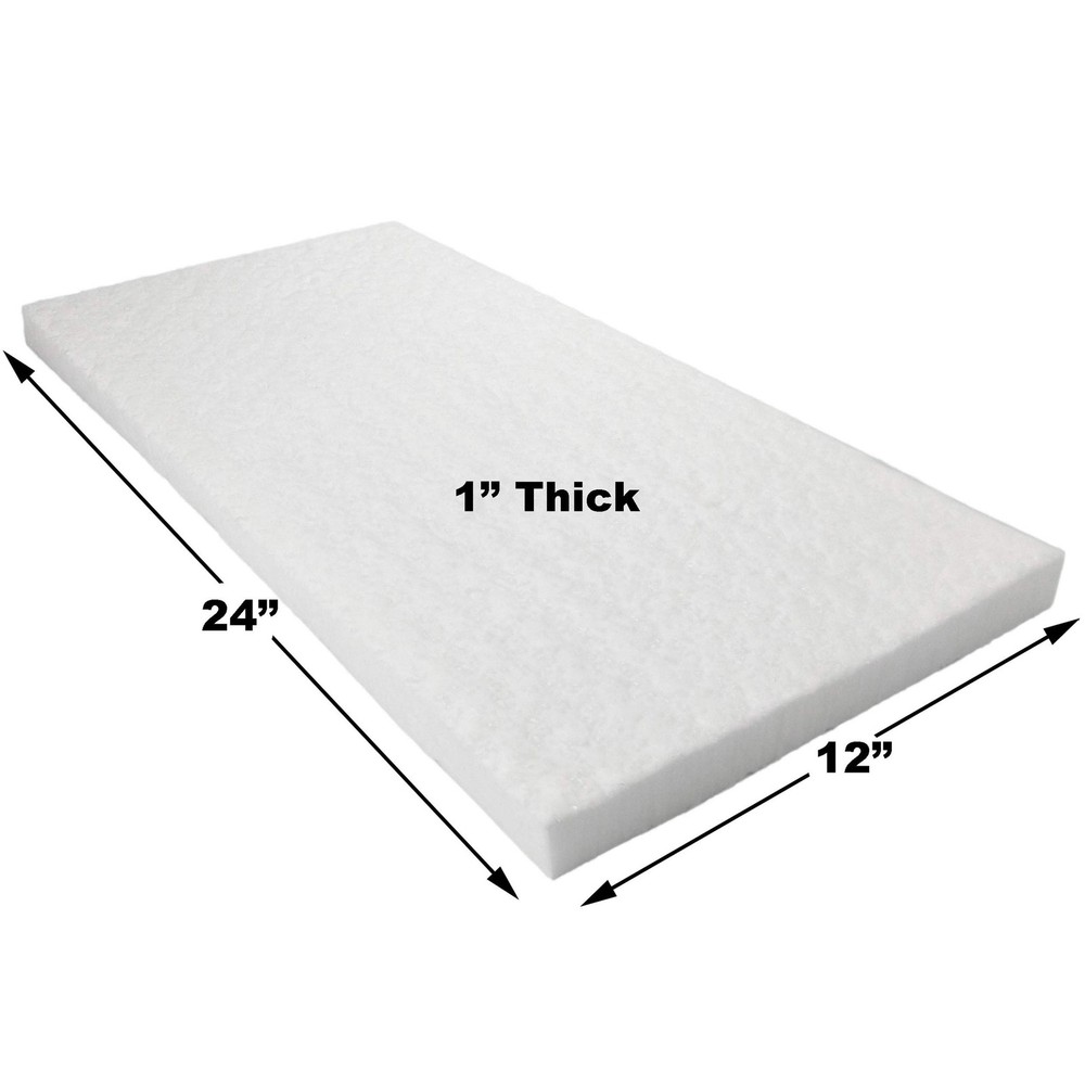 Ceramic Fiber Insulation, 1" Thick x 12" x 24", 2400F Fireproof Insulation Bl...