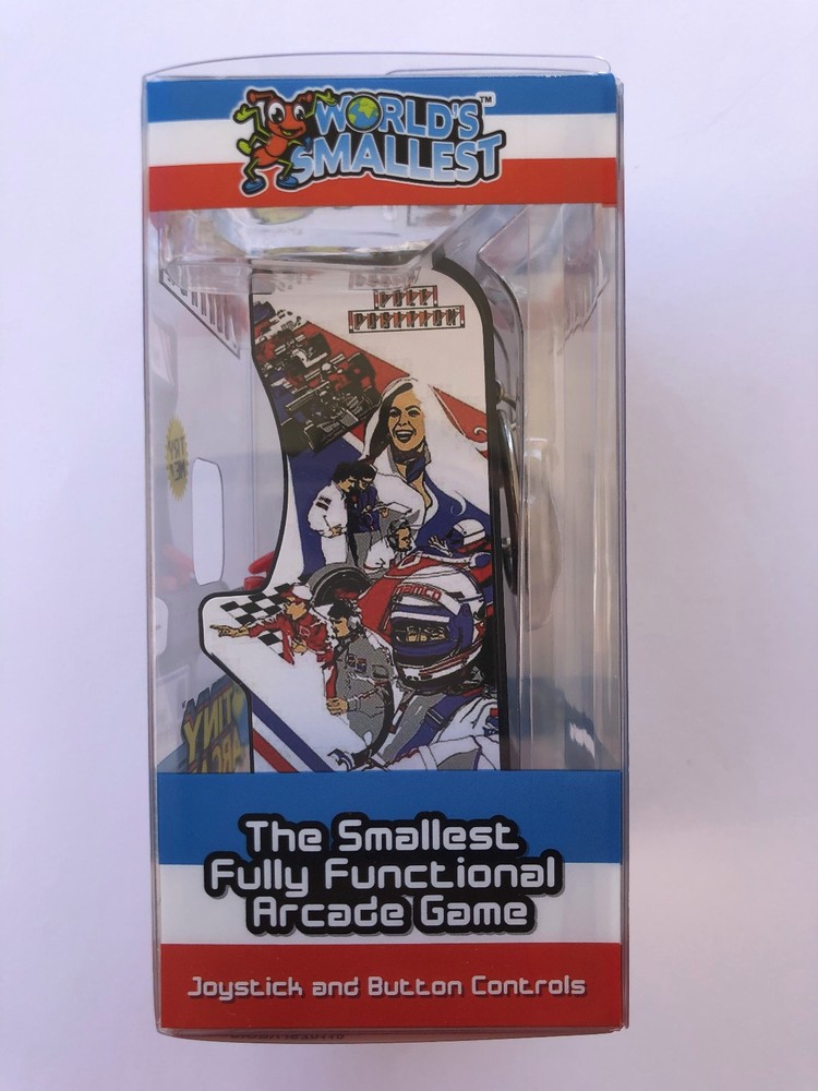 Super Impulse Playable Tiny Arcade Pole Position Arcade Cabinet Keychain