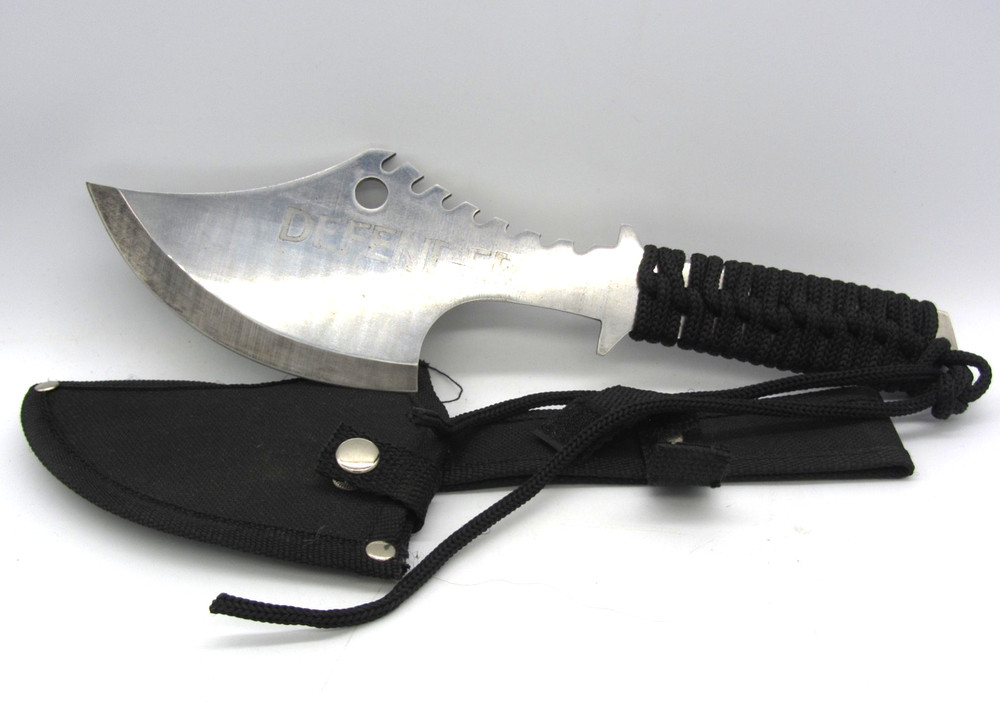 Defender Tactical Throwing Axe with Sheath Hatchet Knife 11.5