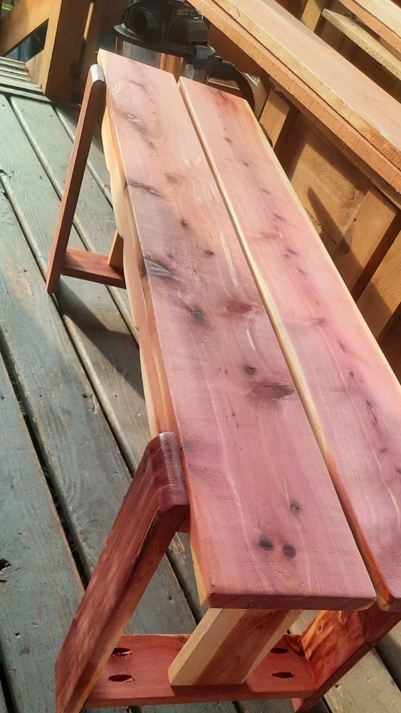 Handmade Reclaimed Eastern Red Cedar Bench