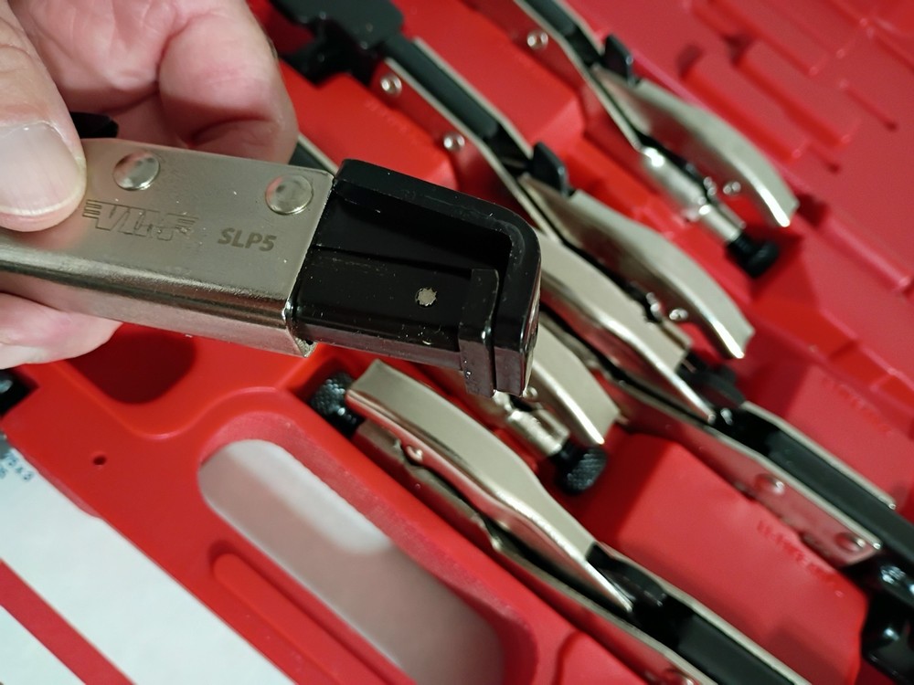 New! VIM Adjustable Side Lock Set Welding Pliers w/ Push Button Release 6 Pc