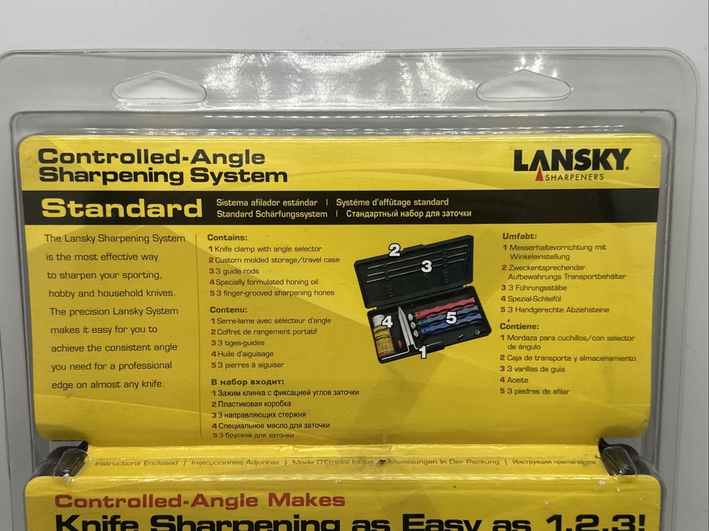 Lansky Standard Precision 3-Stone Knife Sharpening System LKC03