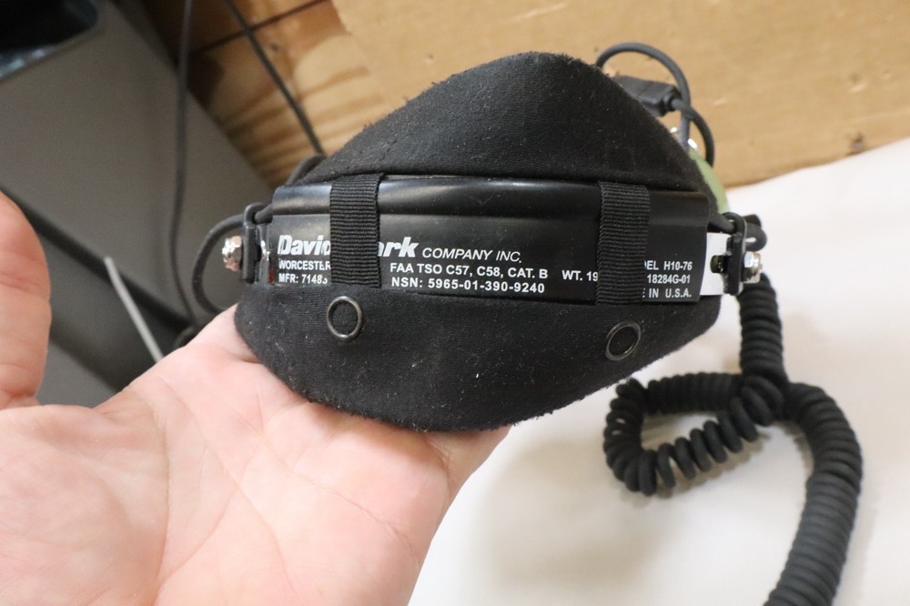 David Clark H10-76 Military Single Plug Headset #1