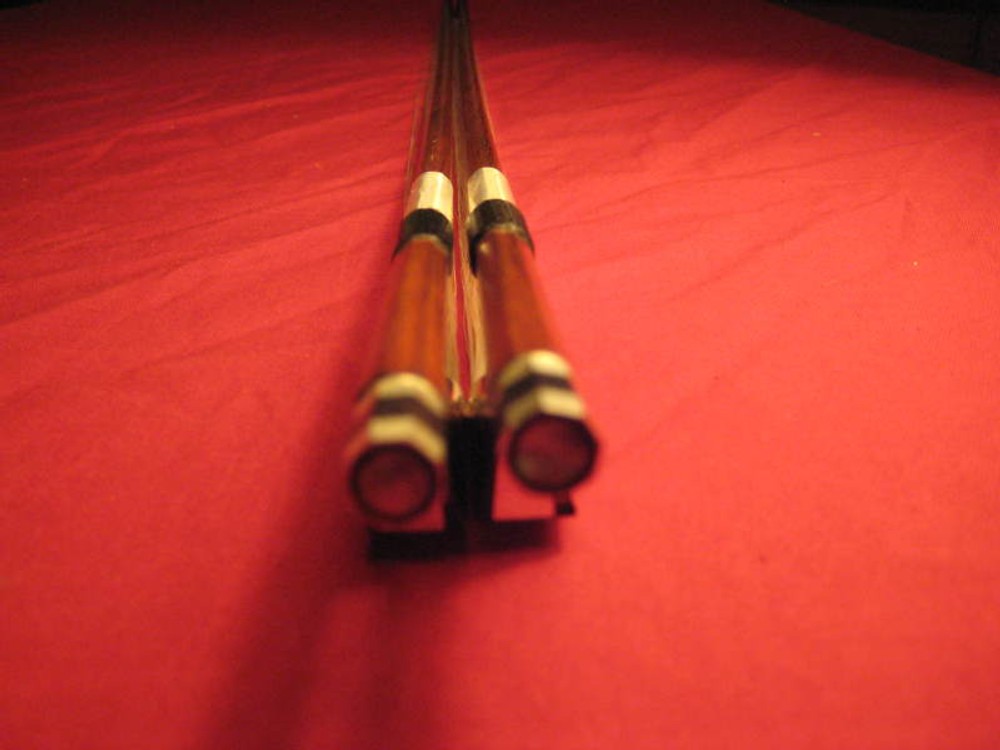 4/4Pernambuco Violin Bow Ebony Frog,Silver Mounted[2PC]